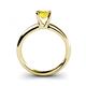 4 - Bianca Lab Created Yellow Sapphire Solitaire Ring 
