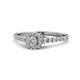 1 - Florence Prima Diamond Halo Engagement Ring 