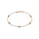 1 - Aizza (5 Stn/3.4mm) Petite Peridot and Diamond on Cable Bracelet 