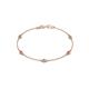 1 - Aizza (5 Stn/3.4mm) Petite Pink Sapphire and Diamond on Cable Bracelet 