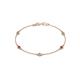 1 - Aizza (5 Stn/3.4mm) Petite Ruby and Diamond on Cable Bracelet 
