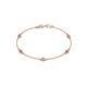 1 - Aizza (5 Stn/3.4mm) Petite Amethyst and Diamond on Cable Bracelet 