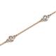 2 - Aizza (5 Stn/3.4mm) Petite Aquamarine and Diamond on Cable Bracelet 