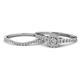 1 - Florence Prima Diamond Halo Bridal Set Ring 