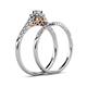 6 - Florence Prima Diamond Halo Bridal Set Ring 