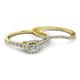 4 - Florence Prima Diamond Halo Bridal Set Ring 