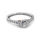 2 - Florence Prima Diamond Halo Engagement Ring 
