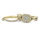 1 - Maisie Prima Diamond Halo Bridal Set Ring 