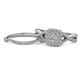 1 - Maisie Prima Diamond Halo Bridal Set Ring 