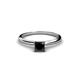 6 - Cierra Princess Cut Black Diamond Solitaire Engagement Ring 