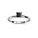 7 - Cierra Princess Cut Black Diamond Solitaire Engagement Ring 