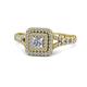 1 - Zinnia Prima Diamond Double Halo Engagement Ring 