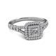 3 - Zinnia Prima Diamond Double Halo Engagement Ring 