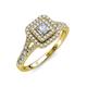 4 - Zinnia Prima Diamond Double Halo Engagement Ring 
