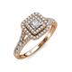 4 - Zinnia Prima Diamond Double Halo Engagement Ring 