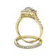 5 - Zinnia Prima Diamond Double Halo Bridal Set Ring 