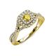 4 - Maisie Prima Yellow Sapphire and Diamond Halo Engagement Ring 