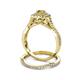 5 - Maisie Prima Citrine and Diamond Halo Bridal Set Ring 
