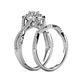 6 - Maisie Prima Diamond Halo Bridal Set Ring 