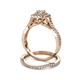 5 - Maisie Prima Diamond Halo Bridal Set Ring 