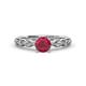1 - Amaira Ruby and Diamond Engagement Ring 