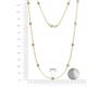 2 - Asta (11 Stn/4mm) Lab Grown Diamond on Cable Necklace 
