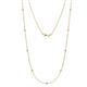 Adia (9 Stn/2mm) Lab Grown Diamond on Cable Necklace 