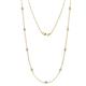 Adia (9 Stn/2.7mm) Lab Grown Diamond on Cable Necklace 