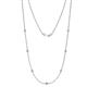 1 - Salina (7 Stn/2.3mm) Lab Grown Diamond on Cable Necklace 