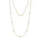 1 - Salina (7 Stn/2.3mm) Lab Grown Diamond on Cable Necklace 