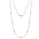1 - Salina (7 Stn/2.6mm) Lab Grown Diamond on Cable Necklace 