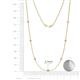 2 - Salina (7 Stn/2.3mm) Lab Grown Diamond on Cable Necklace 
