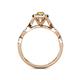 6 - Susan Prima Yellow Sapphire and Diamond Halo Engagement Ring 