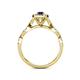 6 - Susan Prima Blue Sapphire and Diamond Halo Engagement Ring 