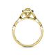 6 - Susan Prima Yellow Sapphire and Diamond Halo Engagement Ring 