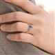 3 - Susan Prima Tanzanite and Diamond Halo Engagement Ring 