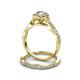 6 - Susan Prima Diamond Halo Bridal Set Ring 