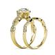 7 - Susan Prima Diamond Halo Bridal Set Ring 