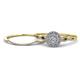 1 - Iliana Prima Diamond Halo Bridal Set Ring 
