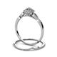 5 - Iliana Prima Diamond Halo Bridal Set Ring 