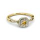 2 - Yesenia Prima Citrine and Diamond Halo Engagement Ring 