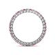 4 - Tiffany 2.00 mm Pink Sapphire and Lab Grown Diamond Eternity Band 