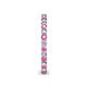 5 - Tiffany 2.00 mm Pink Sapphire and Lab Grown Diamond Eternity Band 