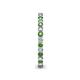 5 - Tiffany 2.00 mm Green Garnet and Lab Grown Diamond Eternity Band 