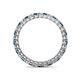 4 - Tiffany 2.00 mm Blue and White Lab Grown Diamond Eternity Band 