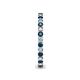 5 - Tiffany 2.00 mm Blue and White Lab Grown Diamond Eternity Band 