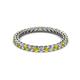 2 - Tiffany 2.00 mm Yellow and White Lab Grown Diamond Eternity Band 
