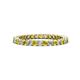 1 - Tiffany 2.00 mm Yellow and White Lab Grown Diamond Eternity Band 