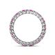 4 - Tiffany 2.40 mm Pink Sapphire and Lab Grown Diamond Eternity Band 