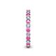 5 - Tiffany 2.40 mm Pink Sapphire and Lab Grown Diamond Eternity Band 